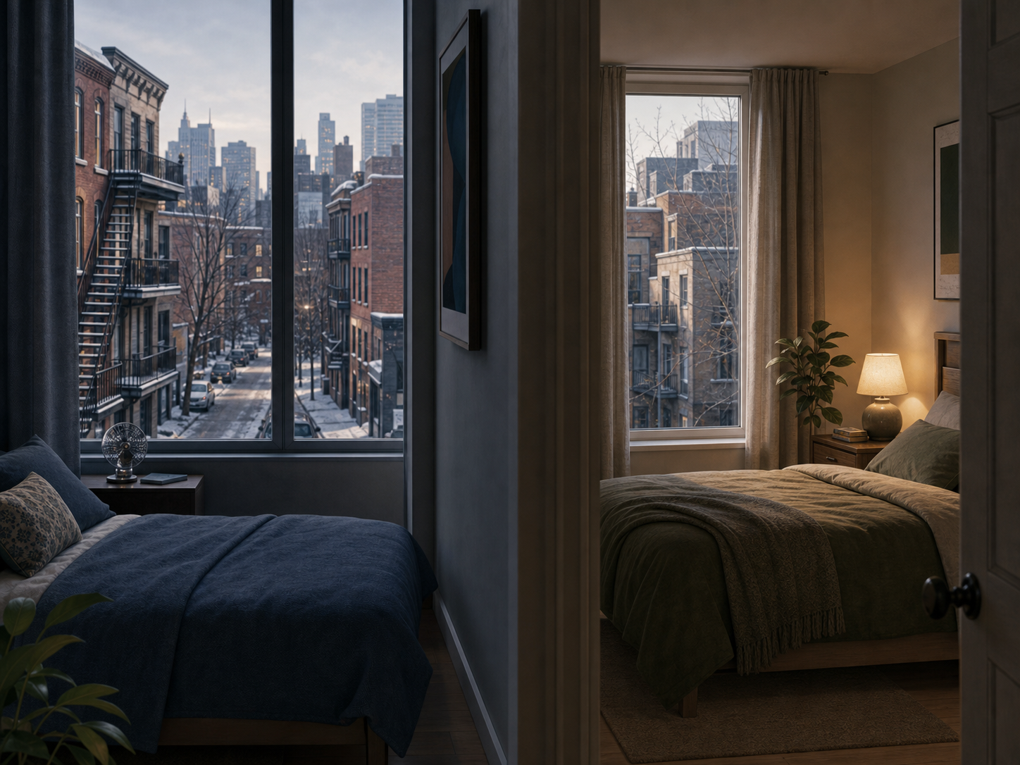 Street orientation changes the room plan