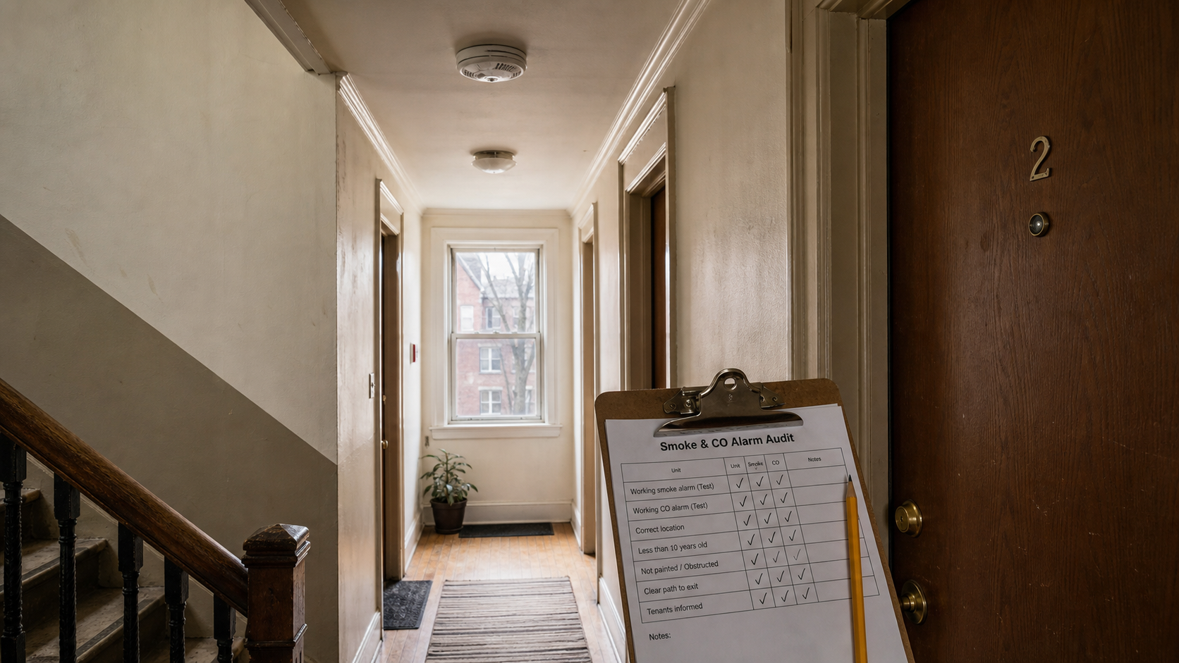 Run a door-to-door alarm audit
