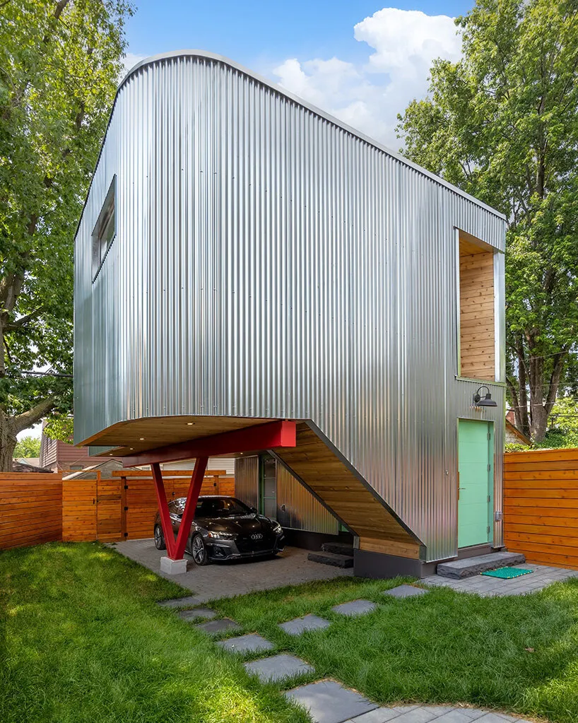 a compact “laneway house” in Toronto, Canada