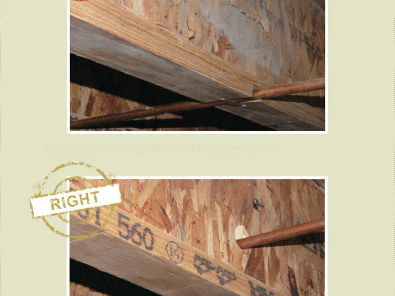 Perforated knockouts through Wood I-joists
